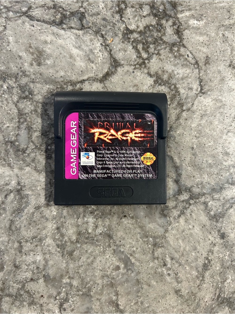 Primal Rage Sega Game Gear Game Only
